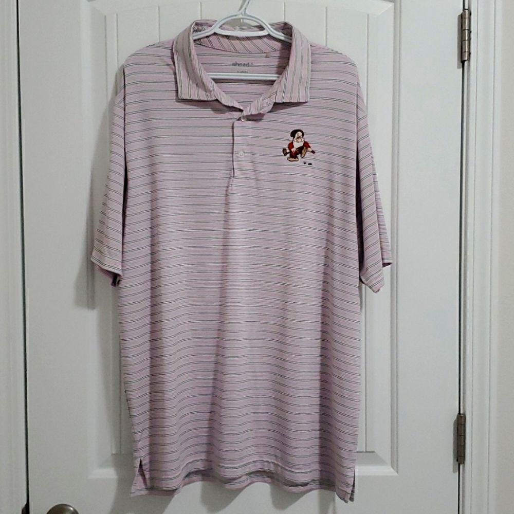Ahead mens golf polo/Disney calibration,  size XL
